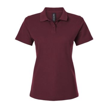 Allpro 62800L Women's Pique Polo - Maroon