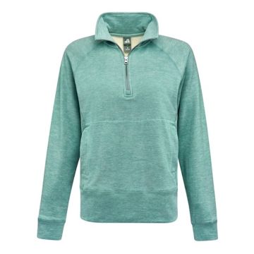 J. America 8743 Women's Electric Fleece Quarter-Zip Sweatshirt