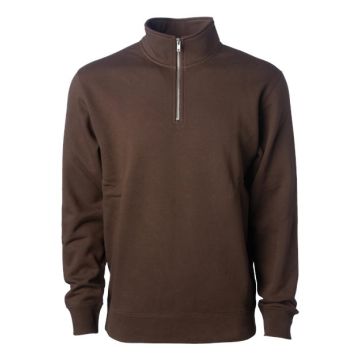 Independent Trading Co. SS4600QZ Midweight Quarter-Zip Pullover - Brown