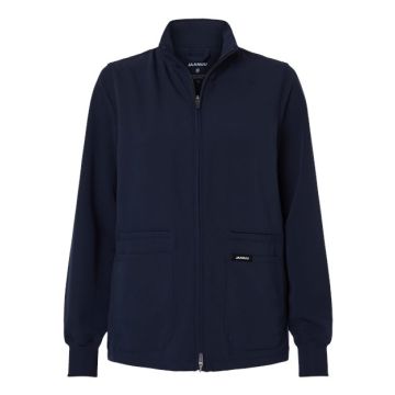 Jaanuu W60001 Women's Ceri Essential Full-Zip 6-Pocket Scrub Jacket