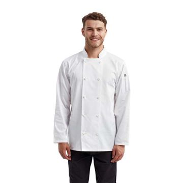 Artisan Collection By Reprime RP657 Recycled Chef Coat - White