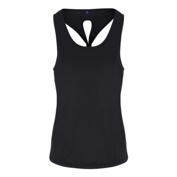 Tridri TD042 Women's Knot Back Venus Tank - Black