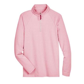 Devon & Jones DG480 CrownLux Performance® Clubhouse Micro-Stripe Quarter-Zip Pullover