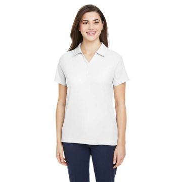 Core365 CE112W Women's Fusion ChromaSoft™ Pique Polo - White