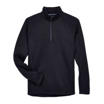 Devon & Jones DG792 Bristol Sweater Fleece Quarter-Zip Pullover - Black