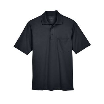 Core365 88181P Origin Performance Piqué Polo with Pocket - Black
