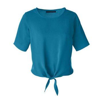 Devon & Jones DP617W Women's Perfect Fit™ Tie Front Blouse