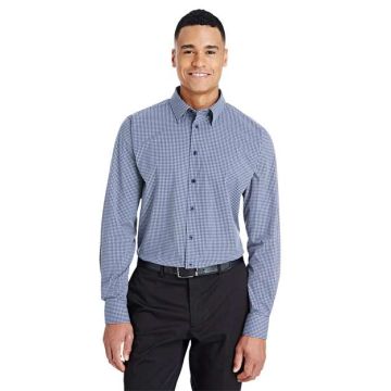 Devon & Jones DG535 CrownLux Performance® Tonal Mini Check Woven Dress Shirt