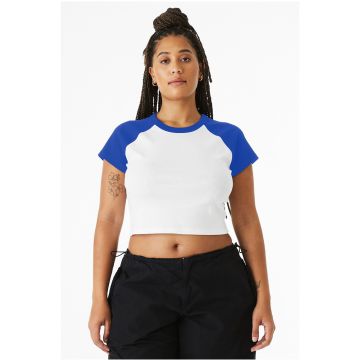 Bella + Canvas 1201 Women's Micro Ribbed Raglan Baby Tee