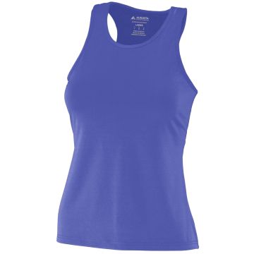 Augusta Sportswear 1202 Ladies Poly/Spandex Solid Racerback Tank - PURPLE