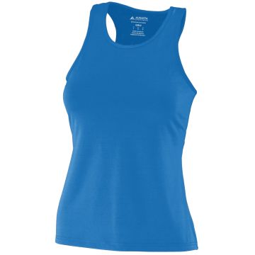 Augusta Sportswear 1203 Girls Poly/Spandex Solid Racerback Tank - ROYAL