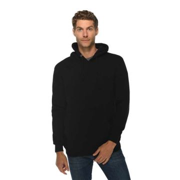 Lane Seven LS19001 Heavyweight Pullover Hooded Sweatshirt - Black