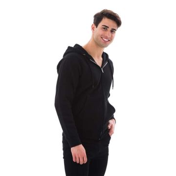 Lane Seven LS14003 Premium Full-Zip Hooded Sweatshirt - Black