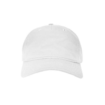 Econscious EC7087 Unstructured Five-Panel Cap - White