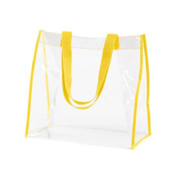 Bagedge BE252 Clear PVC Tote - Yellow
