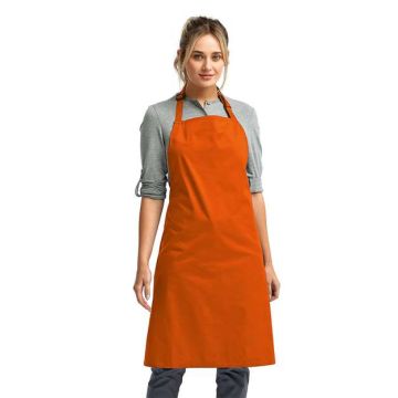 Artisan Collection By Reprime RP150 Recycled Bib Apron - Orange