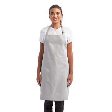 Artisan Collection By Reprime RP150 Recycled Bib Apron - Silver