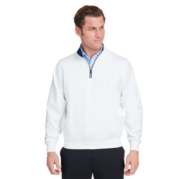 Fairway & Greene C11512 Caves Quarter-Zip Tech Pullover - White