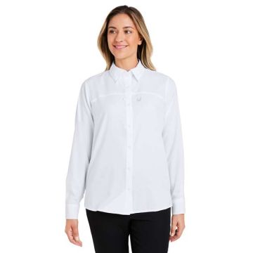 Huk H615006 Women's Tide Point Long Sleeve Shirt - White