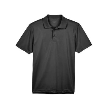 Harriton M315 Polyester Jersey Polo - Black