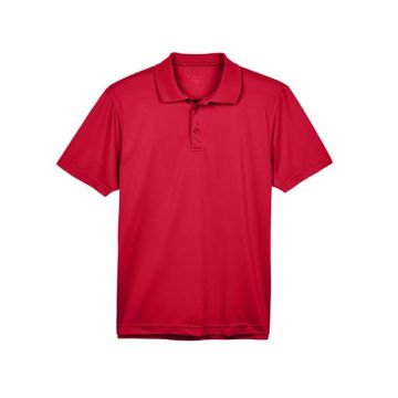 Harriton M315 Polyester Jersey Polo - Red
