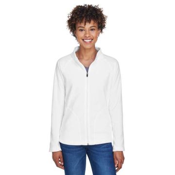 Team 365 TT90W Women's Campus Microfleece Jacket - White