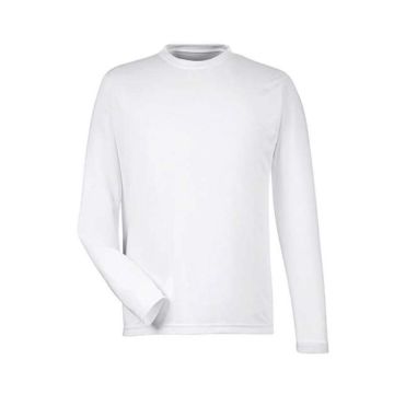 Team 365 TT11L Zone Performance Long Sleeve T-Shirt - White