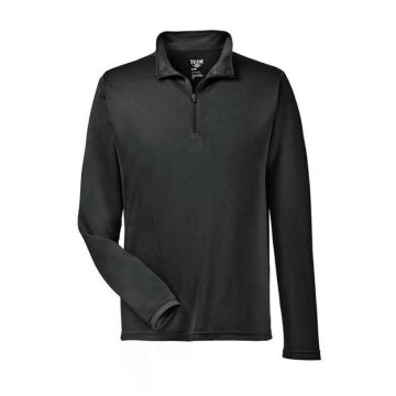 Team 365 TT31 Zone Performance Quarter-Zip Pullover - Black