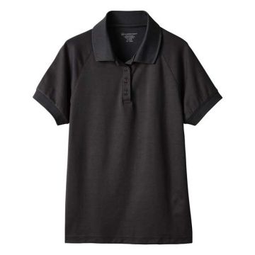 Harriton M208W Women's Charge Snag and Soil Protect Polo - Black