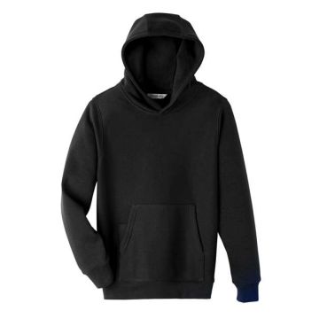 Team 365 TT96Y Youth Zone HydroSport™ Heavyweight Pullover Hooded Sweatshirt - Black