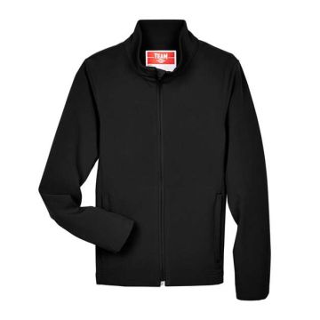 Team 365 TT80Y Youth Leader Soft Shell Jacket - Black