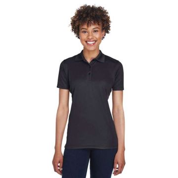 Ultra Club 8210L Women's Cool & Dry Mesh Piqué Polo - Black