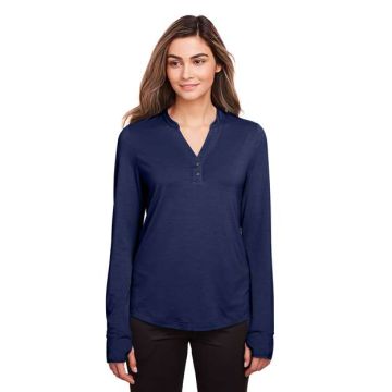 North End NE400W Women's JAQ Snap-Up Stretch Performance Pullover