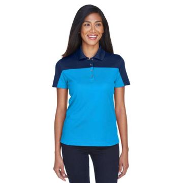 Core365 CE101W Women's Balance Colorblock Performance Piqué Polo