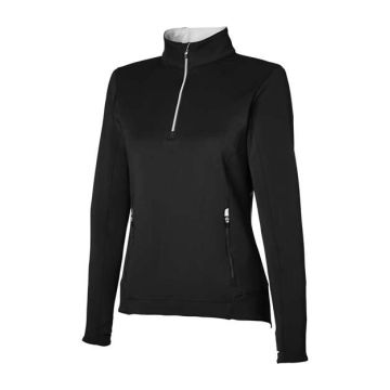 Zero Restriction L1022L Women's Sofia Quarter-Zip Pullover - Black