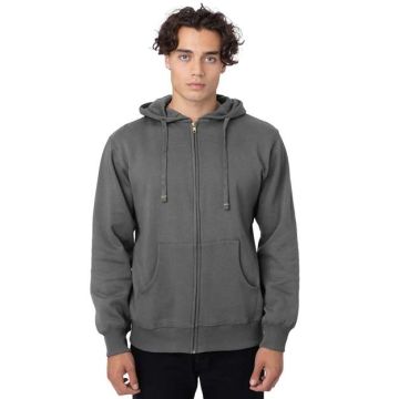 Econscious EC5650 Heritage Full-Zip Hooded Sweatshirt - Charcoal