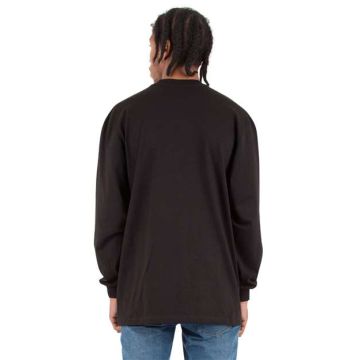 Shaka Wear SHMHLS Max Heavyweight Long Sleeve T-Shirt - Black