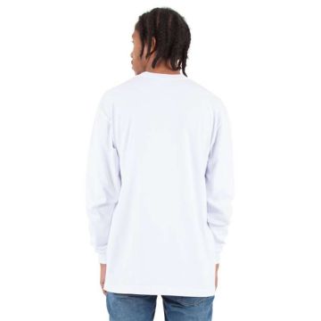 Shaka Wear SHMHLS Max Heavyweight Long Sleeve T-Shirt - White