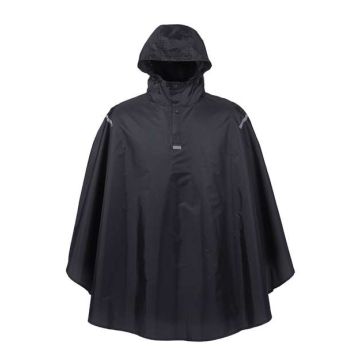 Pacific Headwear TT71 Zone Protect Packable Poncho - Black