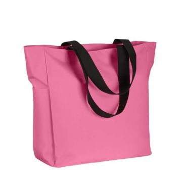 Bagedge BE080 Polyester Zip Tote - Pink
