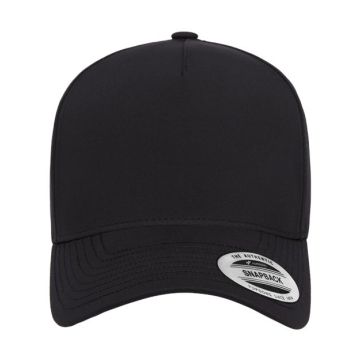 Yp Classics 5389AP 5-Panel Snapback with Perforated Cap - Black