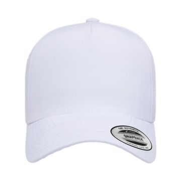 Yp Classics 5389AP 5-Panel Snapback with Perforated Cap - White