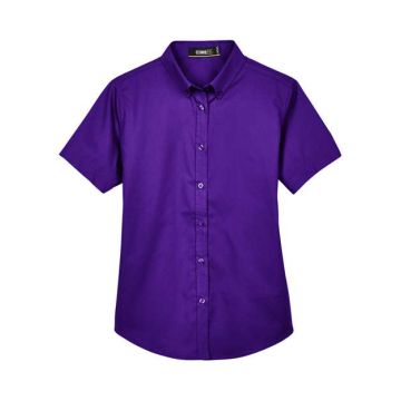 Core365 78194 Women's Optimum Short Sleeve Twill Shirt