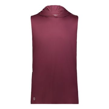 Holloway 222590 CoolCore® Sleeveless Hooded T-Shirt - Maroon