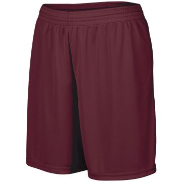 Augusta Sportswear 1423 Ladies Octane Shorts - MAROON