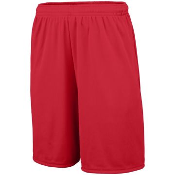 Augusta Sportswear 1428 Training Shorts With Pockets - RED