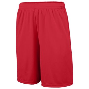 Augusta Sportswear 1428 Adult Training Short with Pockets - RED