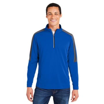 Core365 CE404 Market Snag Protect Mesh Colorblock Quarter-Zip Pullover