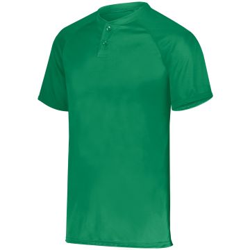 Augusta Sportswear 1565 Attain Wicking Two-Button Baseball Jersey - KELLY