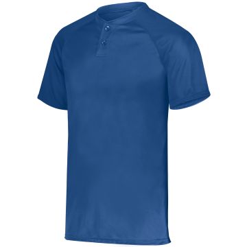Augusta Sportswear 1565 Attain Wicking Two-Button Baseball Jersey - ROYAL